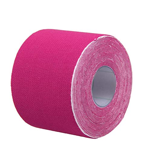 ultnice Kinesiología Aparato de banda terapéutico cinta elástica para deportes, ocio, Fisioterapia y medicina 500 x 2.5 cm (Rosa)
