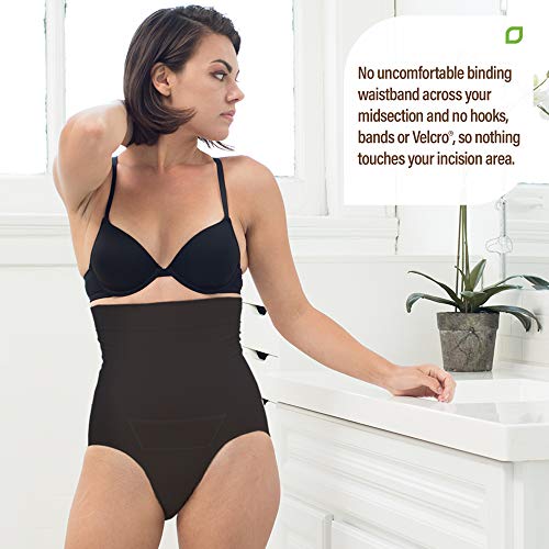 UpSpring Baby C-Braga recuperación cesárea Alto de la Cintura y la Ropa Interior de Adelgazamiento con cesárea Cicatriz curación l/XL Negro