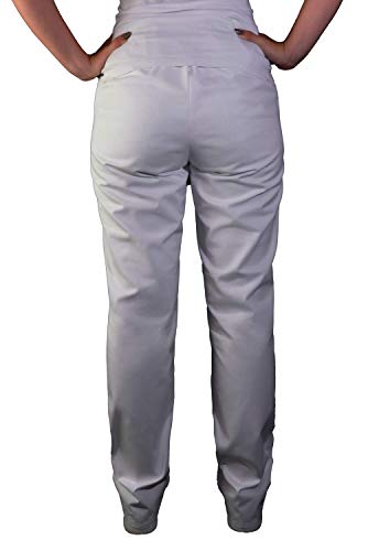 Uvex Pantalones de Trabajo Whitewear 248 para Mujer - Blanco Pantalones de Cintura para Mujer 40