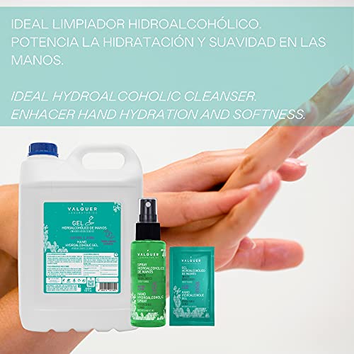 Valquer Laboratorios Spray Hidroalcohólico de Manos Triple Limpia E Hidrata. Limpiador de manos. Con Aloe Vera - 100 ml
