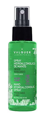Valquer Laboratorios Spray Hidroalcohólico de Manos Triple Limpia E Hidrata. Limpiador de manos. Con Aloe Vera - 100 ml