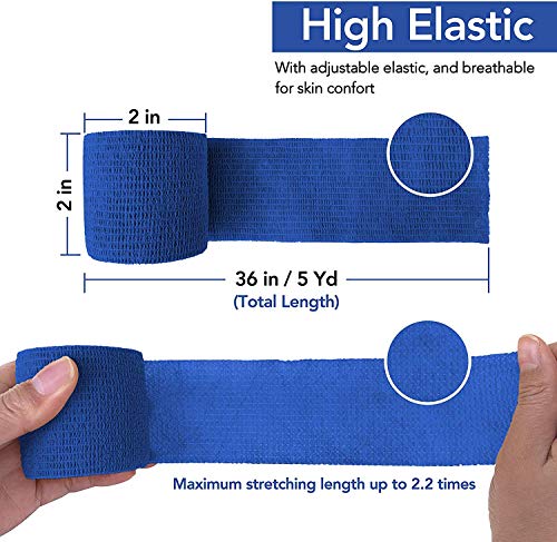 Vendaje cohesive, 6 rollos de 5 m x 5 m