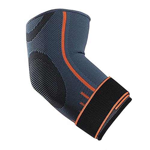 VITTO - Codera de compresión para aliviar la tendinitis, la artritis, el codo de tenista y el codo de golfista, y para el levantamiento de pesas, talla M, gris, 1 unidad + correa