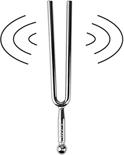 Voarge 2 Piezas Diapasón, Diapasón 440, Acero Inoxidable Diapasones Estándar A440 Hz Chakra Herramienta de Tono para Dispositivo Musical (Plata), Instrumento afinador de guitarra de violín