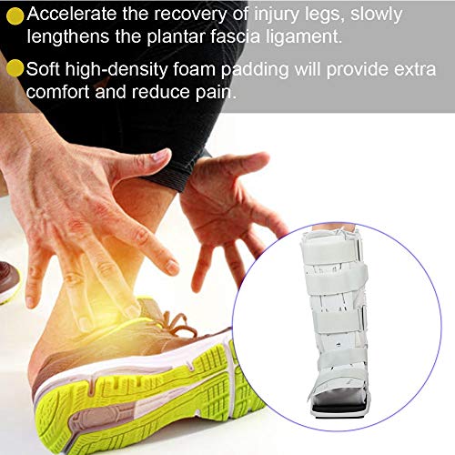 Walker Brace, ANGGREK Zapatos De Senderismo Neumáticos De Espuma Para Reparación De Fracturas Soporte De Correa De Tobillo Ortesis De Pie Ortesis De Férula Plantar Para Lesiones De Tobillo Y Pie(L)