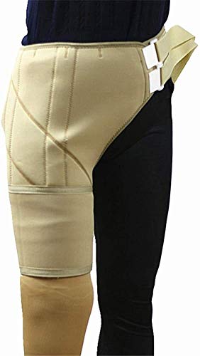 WANGPP Ajustable de Soporte for los Muslos y Transpirable Muslo Brace, Prótesis Correas, Stump Encogedor Amputado Cuidado del Miembro de compresión Cinturón for Hombres y Mujeres 8.10