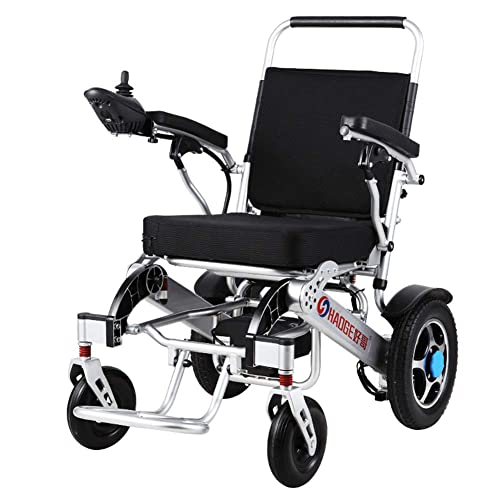 WBJLG Silla de Ruedas eléctrica Ancianos Coche para discapacitados Ancianos Vehículo Inteligente de 4 Ruedas Pasamanos de Scooter portátil automático Que se Puede Levantar Silla de Ruedas eléctric