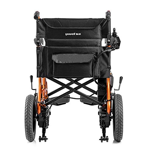 WBJLG Silla de Ruedas eléctrica Plegable Inteligente para Personas Mayores discapacitadas, Silla de Ruedas eléctrica portátil y Liviana Adecuada para sillas de Ruedas para Personas Mayores discapa