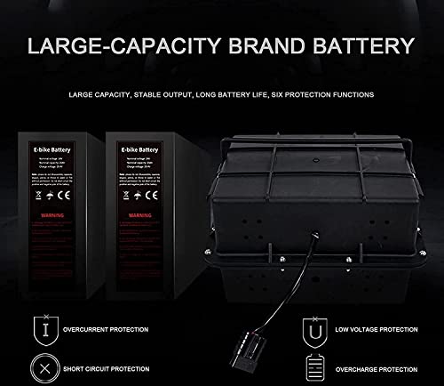 WBJLG Silla de Ruedas eléctrica Plegable Silla de Ruedas Ligera Todo Terreno Batería de Litio portátil Sistema de Frenos Inteligente Scooter para Personas Mayores discapacitadas