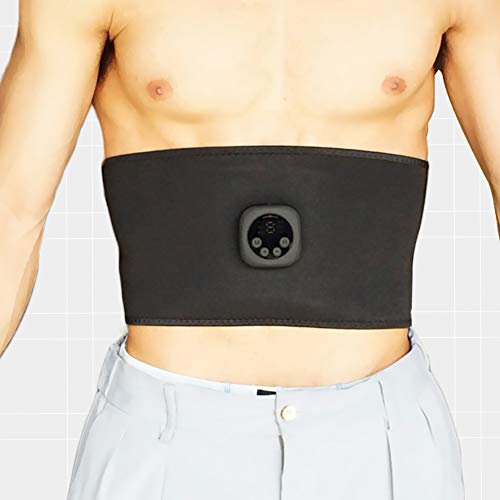 WingFly Electroestimulador Muscular, Abdominales Cinturón, Estimulador Muscular Abdominales, Masajeador Eléctrico Cinturón con USB, EMS Ejercitador del Abdomen/Brazo/Piernas/Cintura (Hombre/Mujer)