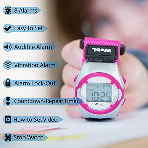 WobL - ROSA 8 Alarm Reloj Recordatorio Vibratorio