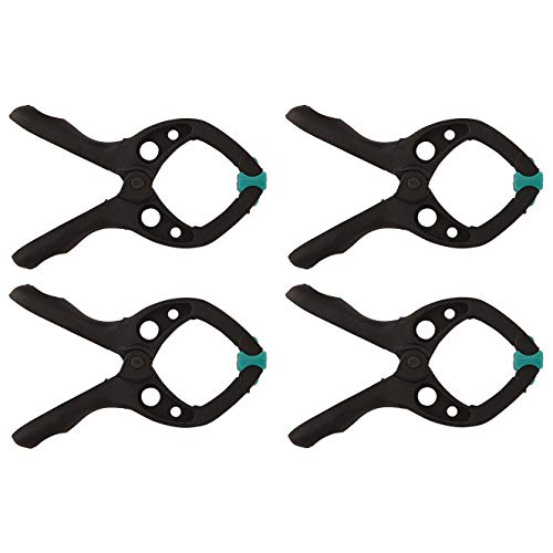 wolfcraft Juego de pinzas con resorte microfix, 4 piezas I 3432000 I De aplicación universal, especialmente adecuado para la fabricación de maquetas