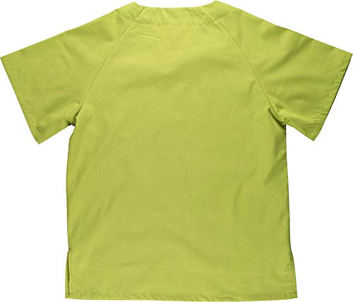 Work Team Uniforme Sanitario, con elástico y cordón en la Cintura, Casaca y Pantalon Unisex Verde Manzana 3XL