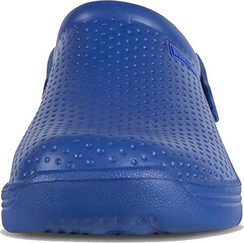 Work Team Zueco Sanitario EVA, Ultraligero, con Plantilla Ergonómica. Anatómico, con Cámara ortopédica, Suave para los pies. Unisex Azul 36/37