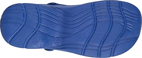 Work Team Zueco Sanitario EVA, Ultraligero, con Plantilla Ergonómica. Anatómico, con Cámara ortopédica, Suave para los pies. Unisex Azul 36/37