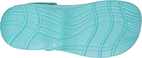 Work Team Zueco Sanitario EVA, Ultraligero, con Plantilla Ergonómica. Anatómico, con Cámara ortopédica, Suave para los pies. Unisex Turquesa 38/39