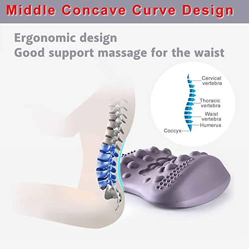 WPHGSin Masaje eléctrico Almohada de la Camilla de Espalda Baja for el Dolor de Dolor Lumbar crónico y Dolor Muscular del Cuello
