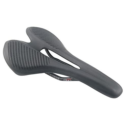 wuwu Sillón de Bicicletas Sillín sin Logotipo MTB Bicicleta Silla de Carbono Fibra de Carbono + Cubierta Bicicleta de Carretera Sillines 275 * 143mm Sillín de Bicicleta (Color : No Logo Black)