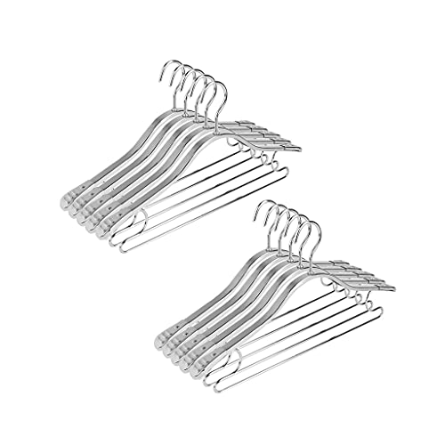 WXIANG Práctico Perchas Ropa Percha para Ropa De Aleación De Aluminio Percha De Aleación para Adultos Adulto Ancho Hombro Suspensión Secado Duradero Colgador Sin Fisuras Perchas Baratas (Color : A)