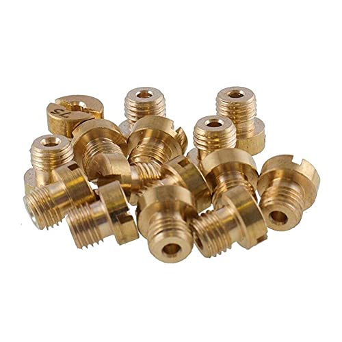 WYN Paquete de 25 5 mm Jet Principal 55-115 M5 for DELL/ORTO Carburetor Vergaser S/ha SH/BC SH/b Accesorios for automóviles y Motocicletas.