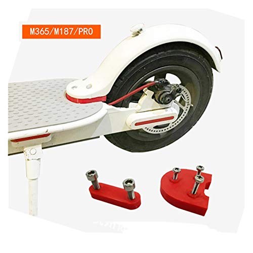 XIAOFANG En Forma for Xiaomi MIJIA M365 Cola Pro Scooter eléctrico Accesorios Guardabarros Trasero Soporte Plantilla ortopédica de la Manga del cojín Rojo Accesorios (Color : Red)