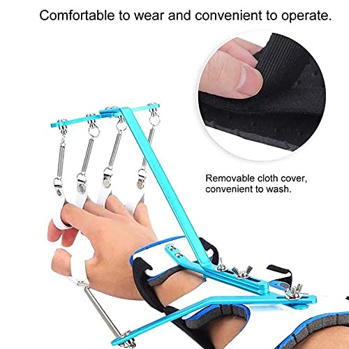 XIHAI Ferula Pulgar, MultifuncióN Protector Dedos Mano, AleacióN De Aluminio Ferula Dedo Ajustable ÓRtesis De Dedo Entrenamiento De RehabilitacióN De Dedos
