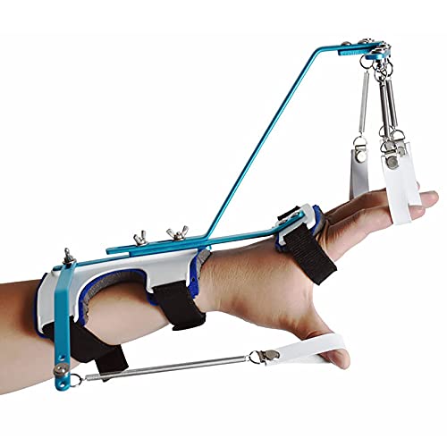 XIHAI Ferula Pulgar, MultifuncióN Protector Dedos Mano, AleacióN De Aluminio Ferula Dedo Ajustable ÓRtesis De Dedo Entrenamiento De RehabilitacióN De Dedos