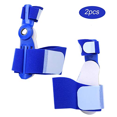 XINMYD Corrector de juanetes, 2 uds, Corrector de juanetes para Adultos, separadores de Dedos ortopédicos, Equipo de ortesis de Hallux Valgus para Uso diurno/Nocturno de la Mujer(Azul)