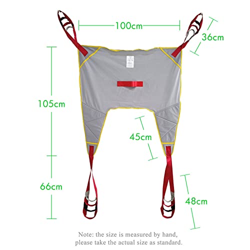 XYEJL ArnéS ElevacióN Paciente Cuerpo Completo,GrúA De Paciente,Eslinga De ElevacióN con Altura Ajustable,para EnfermeríA,Anciano,Discapacitado,Carga MáXima De 230 Kg,B