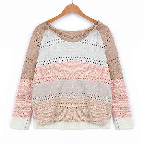 YANFANG Sudadera con Capucha para Mujer de Punto Invierno Casual de Color sólido con Cuello en v Manga Larga suéter Blusa Tops Sweatshirt Invierno