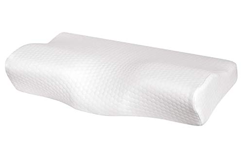 Yearol ® A2 Almohada Cervical viscoelástica. Diseño Mariposa ortopédico para Evitar el Dolor de Cuello y Dormir con sueño Profundo. Relleno de Espuma con Memoria. 50cm.