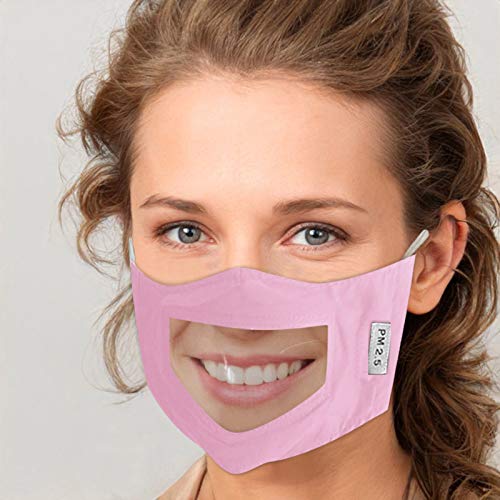 YpingLonk 10PC Protector Adulto Claro Ventana Visible expresión para los sordos y difíciles de oír para los Hombres Mujeres