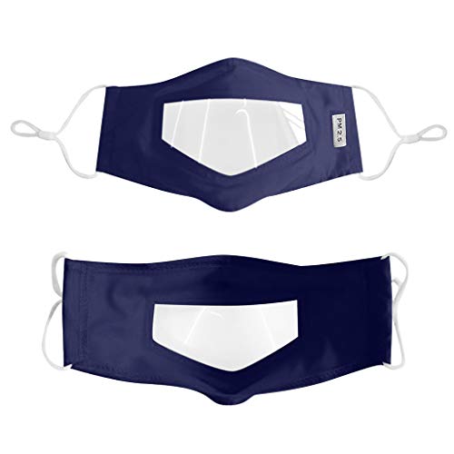 YpingLonk Protección Frontal Transparente de 4 Piezas con Ventana Transparente Expresión Visible para sordos y con dificultades auditivas