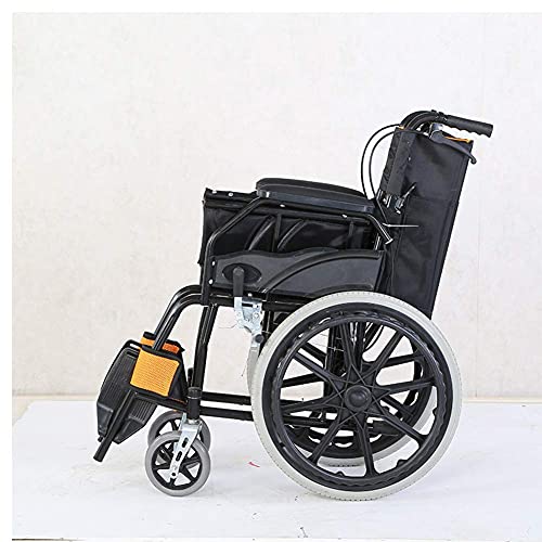 YQTXDS Apoyabrazos Plegables para Silla de Ruedas de Acero al Carbono Ligero con cojín antiescaras para Silla de Viaje E (Silla de Ruedas)