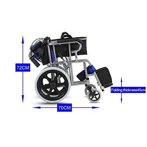 YQTXDS Transporte en Silla de Ruedas Mesa Permanente motorizada Pedales oscilantes Niños Mayores Scooter Coche Plegable (Silla de Ruedas)