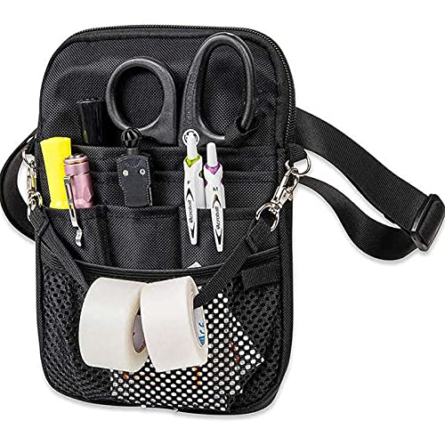 YTBLF Estuche Organizador De Enfermería, Organizador De Instrumentos Médicos, Compartimento Múltiple, Bolsillo para Equipo Médico, Riñonera, Estuche Organizador De Enfermería para Estetoscopios