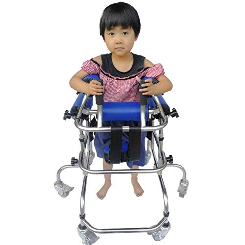 YUXINCAI Andador con Ruedas para Rehabilitación Infantil, Andador con Ruedas De Aluminio Ligero con Asiento Ajustable En Altura, Ayuda para Caminar para Ancianos Utilizada para Niños