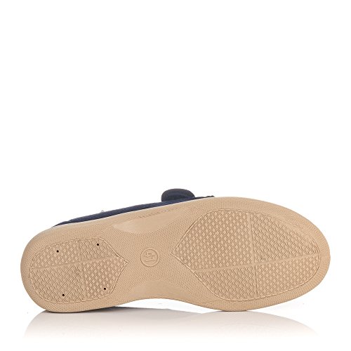 Zapatillas lona velcro para pies muy delicados Doctor Cutillas en azul marino talla 45