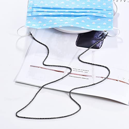 Zeayebsr 4 Piezas Cordones para Gafas Gafas Cadena Gafas Cadena Fija Gafas de Sol Cadena Metal Rosegold Correa de Retención,Retenedor Cadenas Gafas Lectura para Mujer Hombre niño