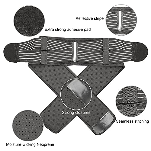 ZIEM Cinturón pélvico para Mujeres y Hombres, articulación sacroilíaca SI, cinturón de Cadera, Transpirable, Antideslizante, Soporte pélvico, VIO del Dolor para estabilizar el Dolor de piernas