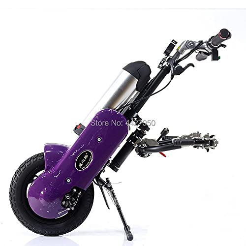 ZJN-JN Silla de Ruedas práctico Deportes Plegables para sillas de Ruedas para la Silla de Ruedas de Fibra de Carbono (Color : Electric handbike)