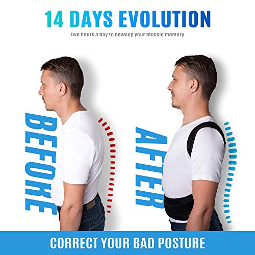 ZSZBACE Corrector de Postura, Refuerzo de Espalda para Hombres y Mujeres, Proteger la Cintura, Equipo de Tácticas (XXL (110-125cm))