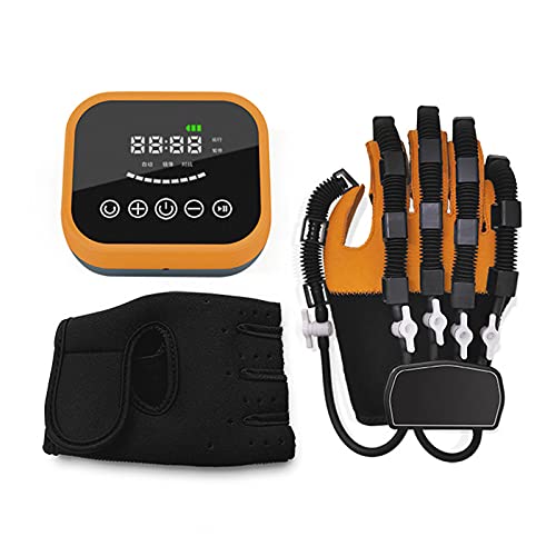 ZZBB Robot de rehabilitación Guantes eléctricos Guantes de Mano Hemiplegia Rehabilitación Equipo de Entrenamiento Ejercicio Cinco Dedos,Left,M