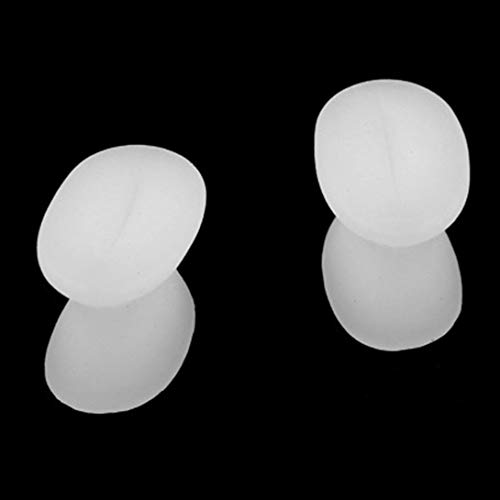 1 Par Suave Silicona Dedo del pie Ortopedia Gel Pies Cuidado Alivio Dolor Dedo Separador Pulgar Valgo Protector Protector de juanete - Blanco