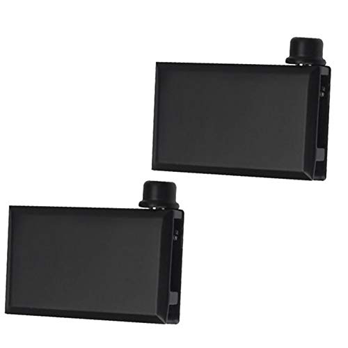 2 x Bisagras Pivotantes de Acero Inoxidable para Puerta de Vidrio, Abrazadera de Bisagra de Vitrina de Vidrio Ajustable de 60x30x15 mm, Abrazadera de Bisagra para Gabinete de Vidrio Grueso de 5-8 mm