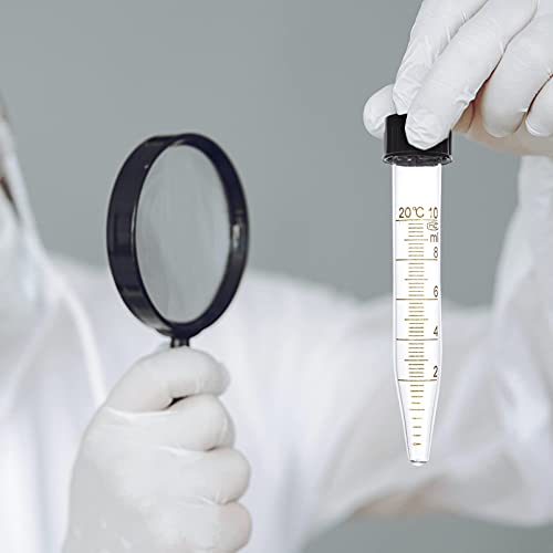 3 tubos centrífuga cónicos 10 ml, tubos ensayo vidrio y plástico, tapones rosca, frascos contenedores polipropileno laboratorio con graduado para almacenamiento muestras, suministros laboratorio