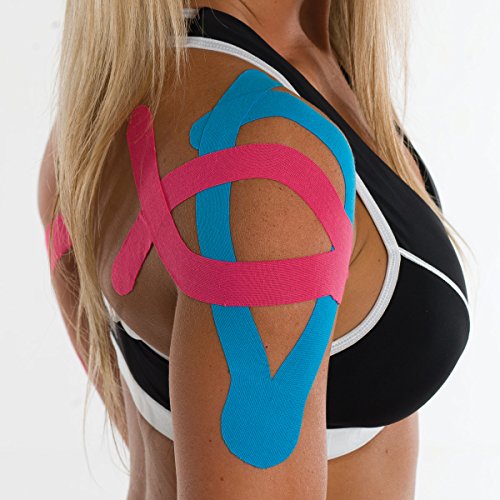 3B Scientific Cinta de kinesiología (5m x 5cm) Cinta de Soporte Elástico para Músculos y Articulaciones para Ejercicio, Deporte, Recuperación de Lesiones y Dolor Muscular - Rosa