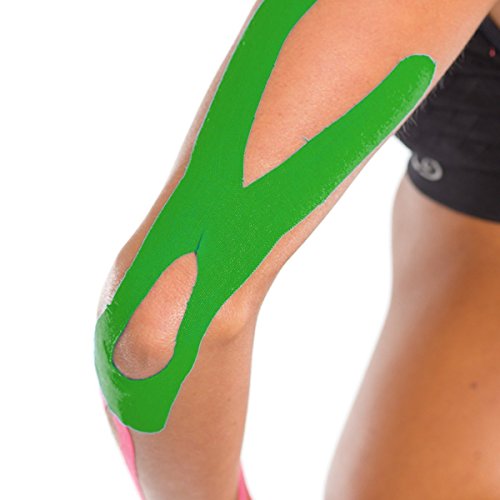 3B Scientific Cinta de kinesiología (5m x 5cm) Cinta de Soporte Elástico para Músculos y Articulaciones para Ejercicio, Deporte, Recuperación de Lesiones y Dolor Muscular - Verde