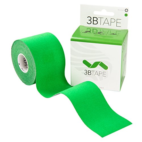 3B Scientific Cinta de kinesiología (5m x 5cm) Cinta de Soporte Elástico para Músculos y Articulaciones para Ejercicio, Deporte, Recuperación de Lesiones y Dolor Muscular - Verde
