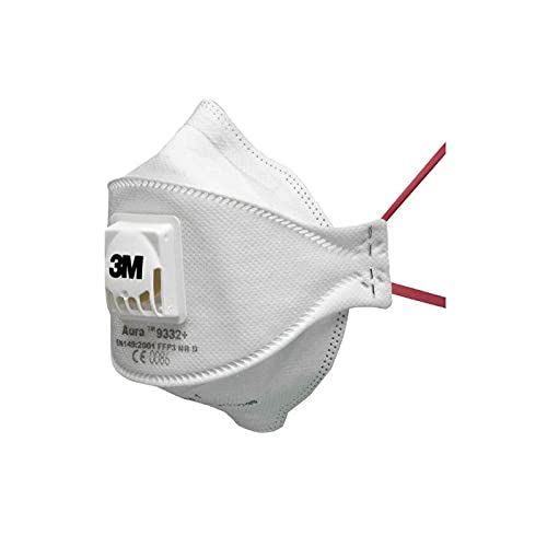 3M 9332+ AUSULADO AURA y respirador de madera dura, FFP3, VALVADO